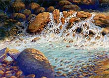 Oil Painting: Falling Water