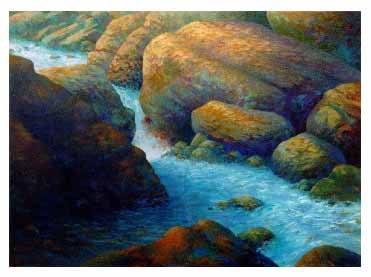 fine art note card, Labyrinth
