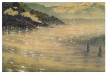 fine art note card, Winslow Harbor